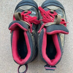 Keen Kids' Red and Black Waterproof Hiking Boots